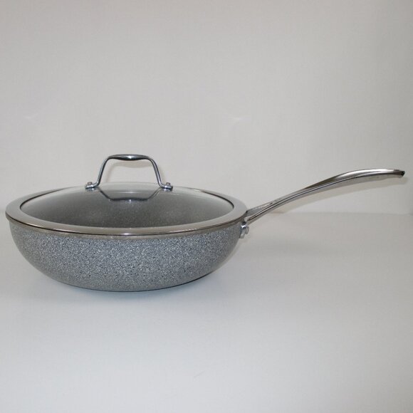HENCKELS CAPRI GRANTIUM 11" ALUMINUM NONSTICK  SAUTÉ W/LID - Picture 6 of 16